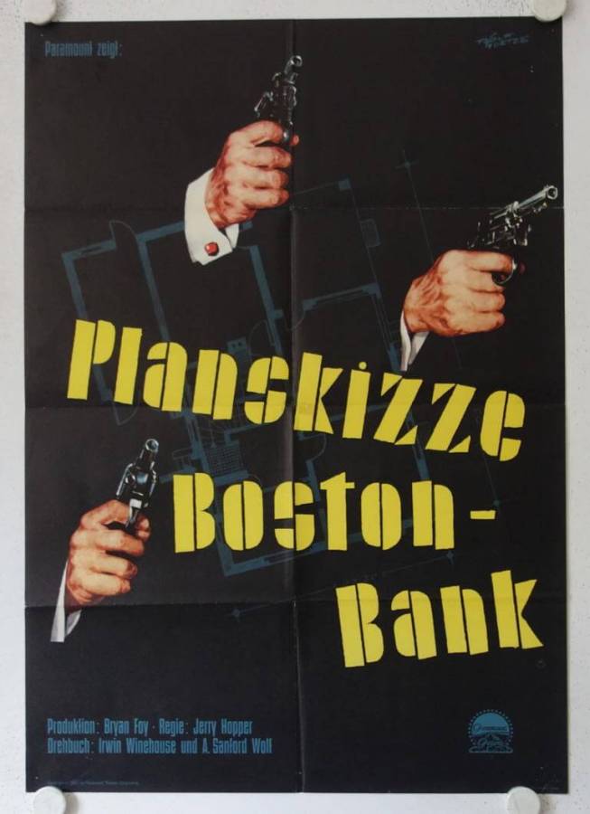 Planskizze Boston Bank originales deutsches Filmplakat